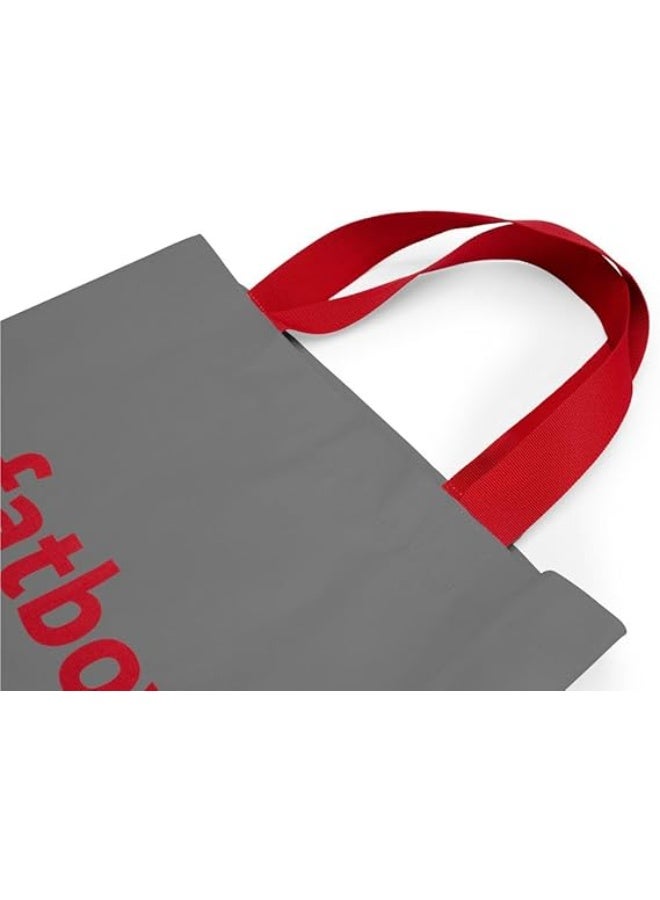 Fatboy حقيبة فات بوي باجي - حقيبة قطنية كبيرة متينة (رمادي فجر، 61 × 55 سم) | حقيبة تسوق، سفر وتخزين متينة - Image 4